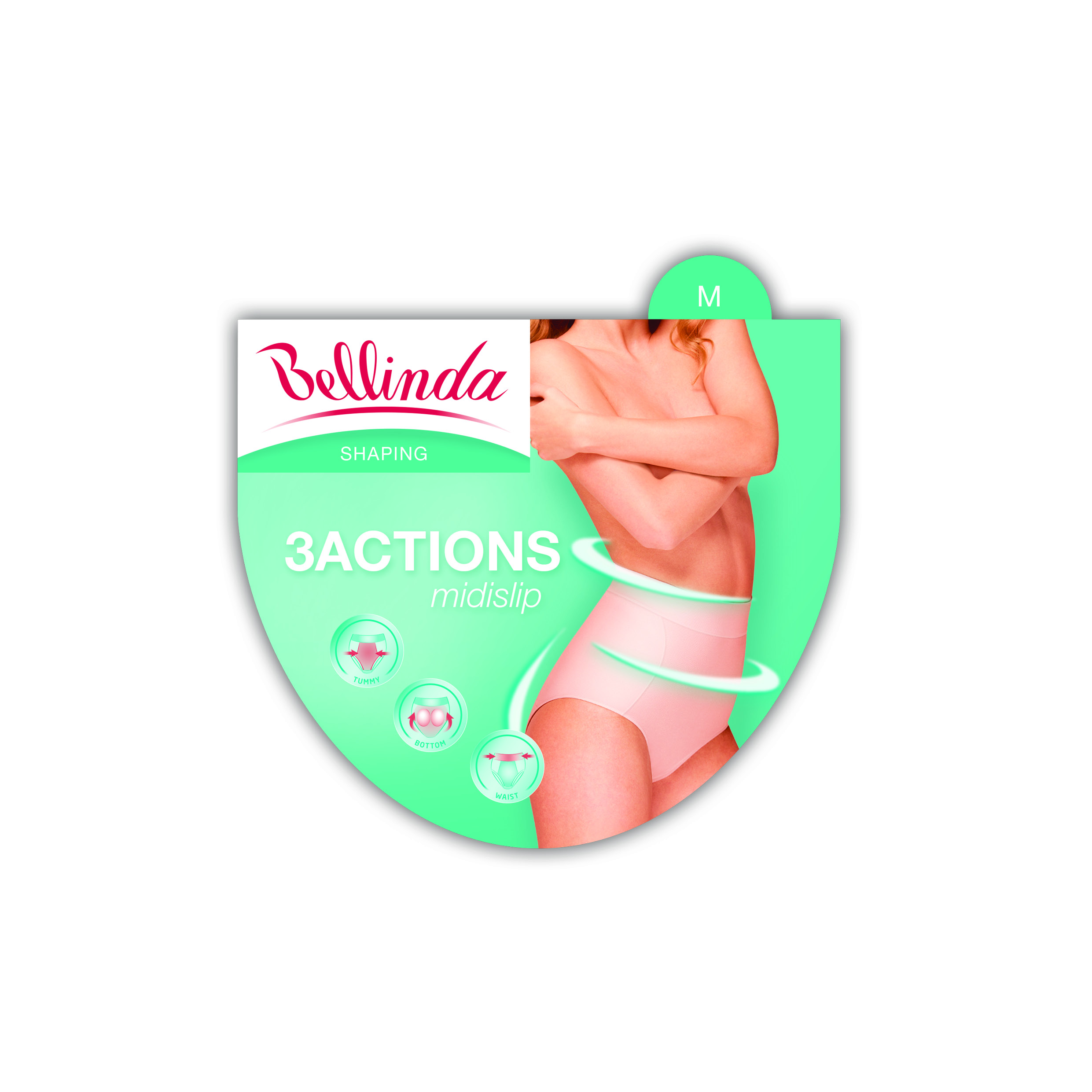 Bellinda 3ACTIONS MIDISLIP - Shaping Women&#039;s Panties - Black